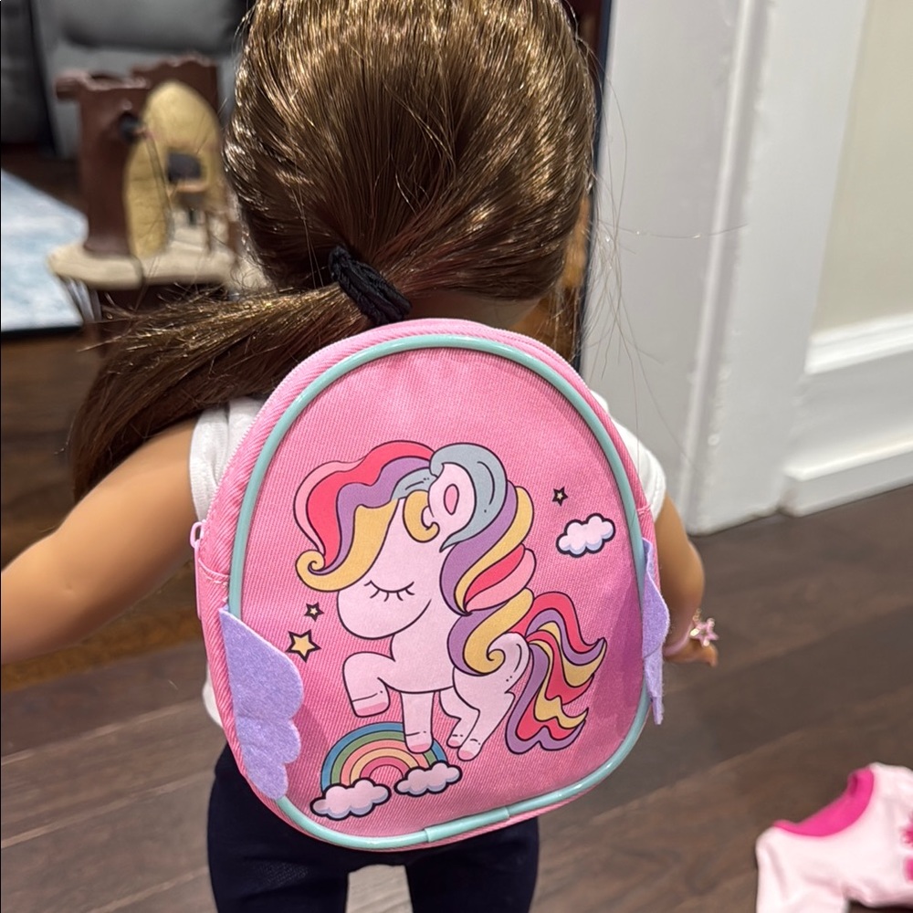 Dolls Pink Unicorn Kids Backpack and Stationery Set - Picture 8 of 8